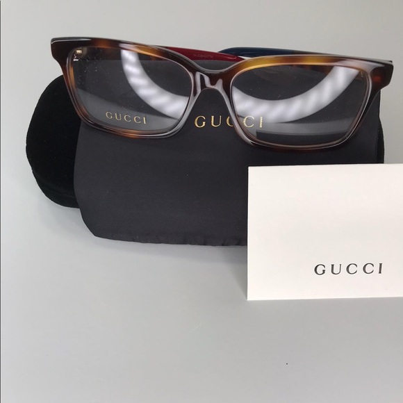 New Authentic - Gucci GG0168O 008 Rectangle Eyeglasses - Picture 5 of 16